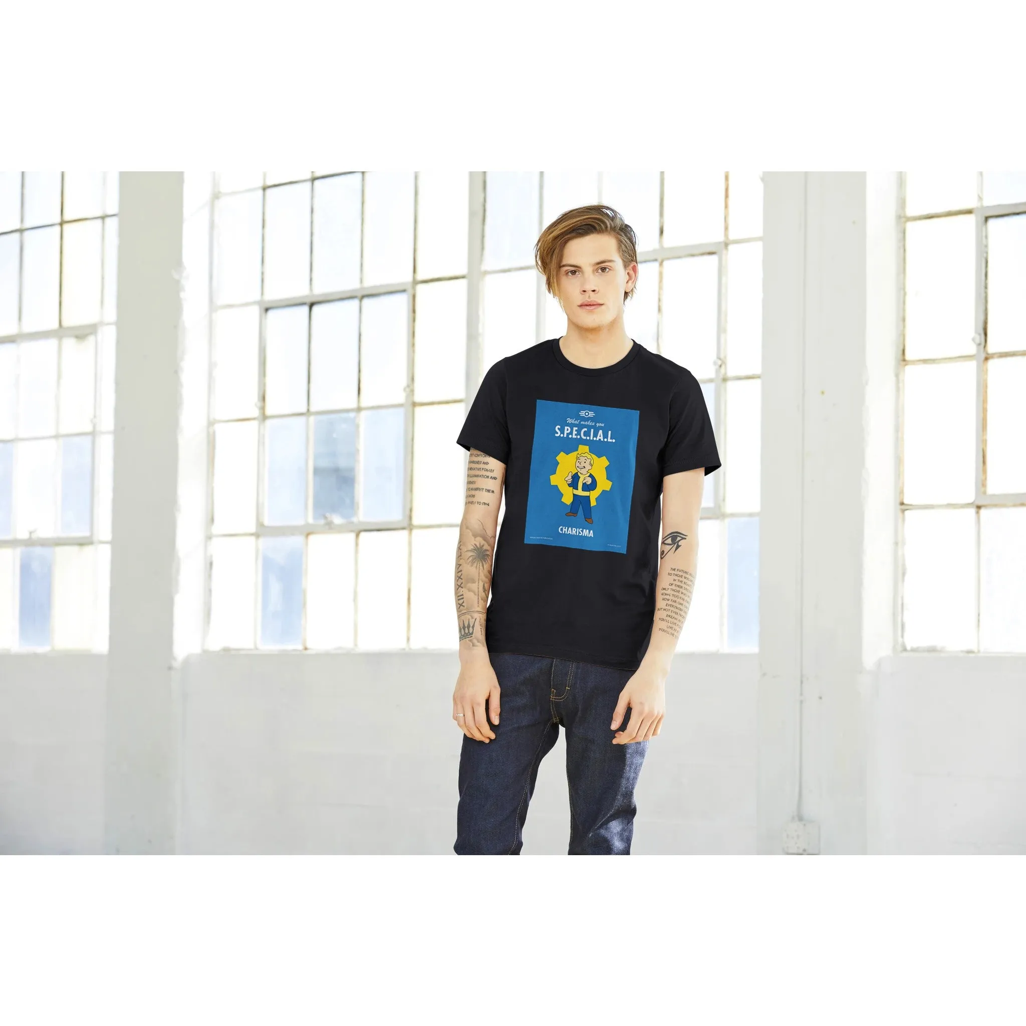 Fallout T-shirt - What Makes You S.P.E.C.I.A.L. Charisma Artwork - Premium Unisex T-shirt