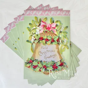 Fond Christmas Greetings - Layering PostCards