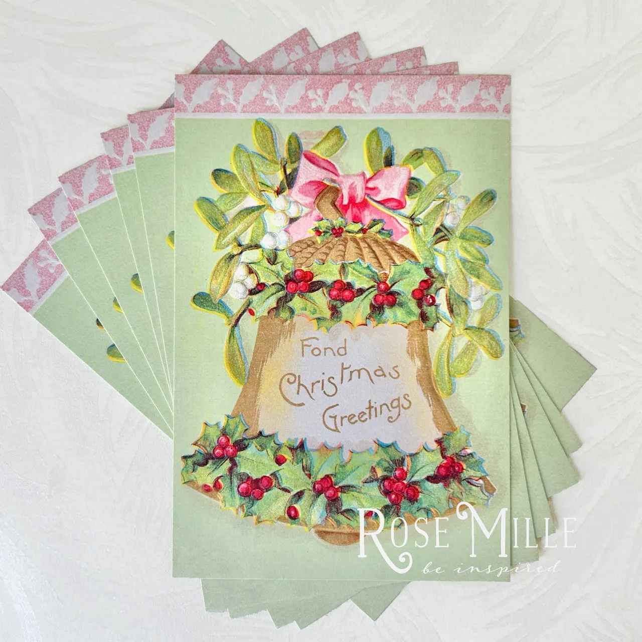 Fond Christmas Greetings - Layering PostCards