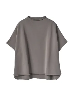 Frank & Eileen - Audrey Funnel Neck Capelet in Elephant
