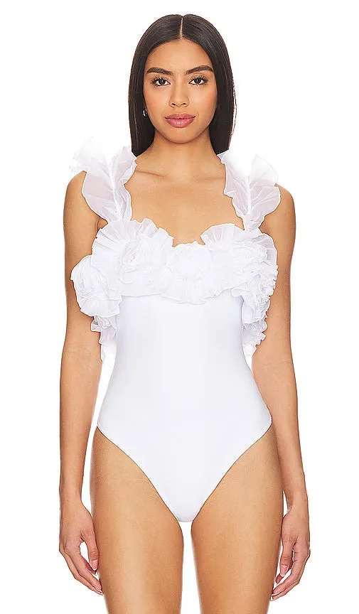 Free People Until Next Time Bodysuit in White