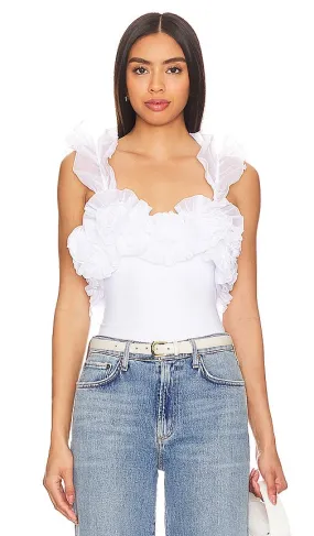 Free People Until Next Time Bodysuit in White
