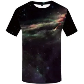 Galaxy Space T-shirt Men Nebula Tshirts Novelty Colorful Shirt Print Gothic T shirts Funny Short Sleeve summer Mens Tee Top Slim