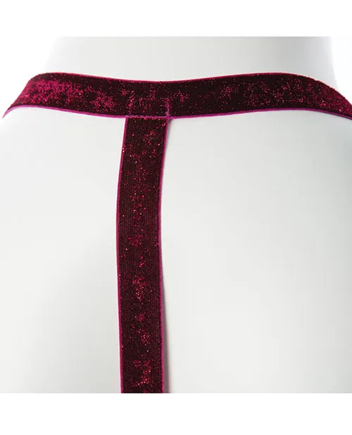 Gender Fluid Sugar Coated Harness -Raspberry Glitter