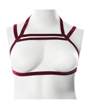 Gender Fluid Sugar Coated Harness -Raspberry Glitter