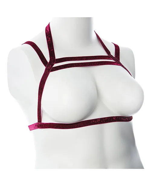 Gender Fluid Sugar Coated Harness -Raspberry Glitter