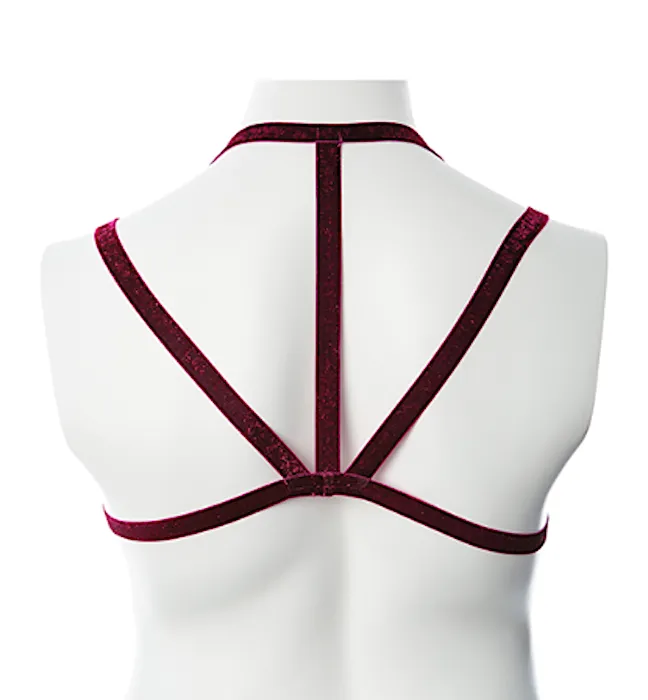 Gender Fluid ''Sugar Coated'' Harness -Raspberry (S-L)