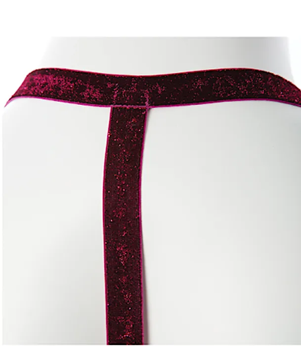 Gender Fluid ''Sugar Coated'' Harness -Raspberry (S-L)