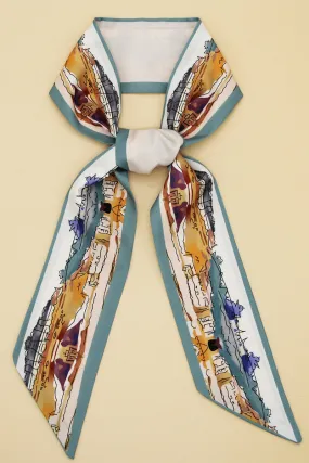 GEOMETRIC PRINT TWILLY SCARF