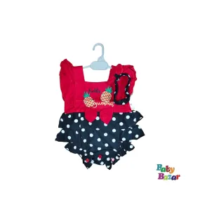Girl Body Suit In Summer Stuff (Red)