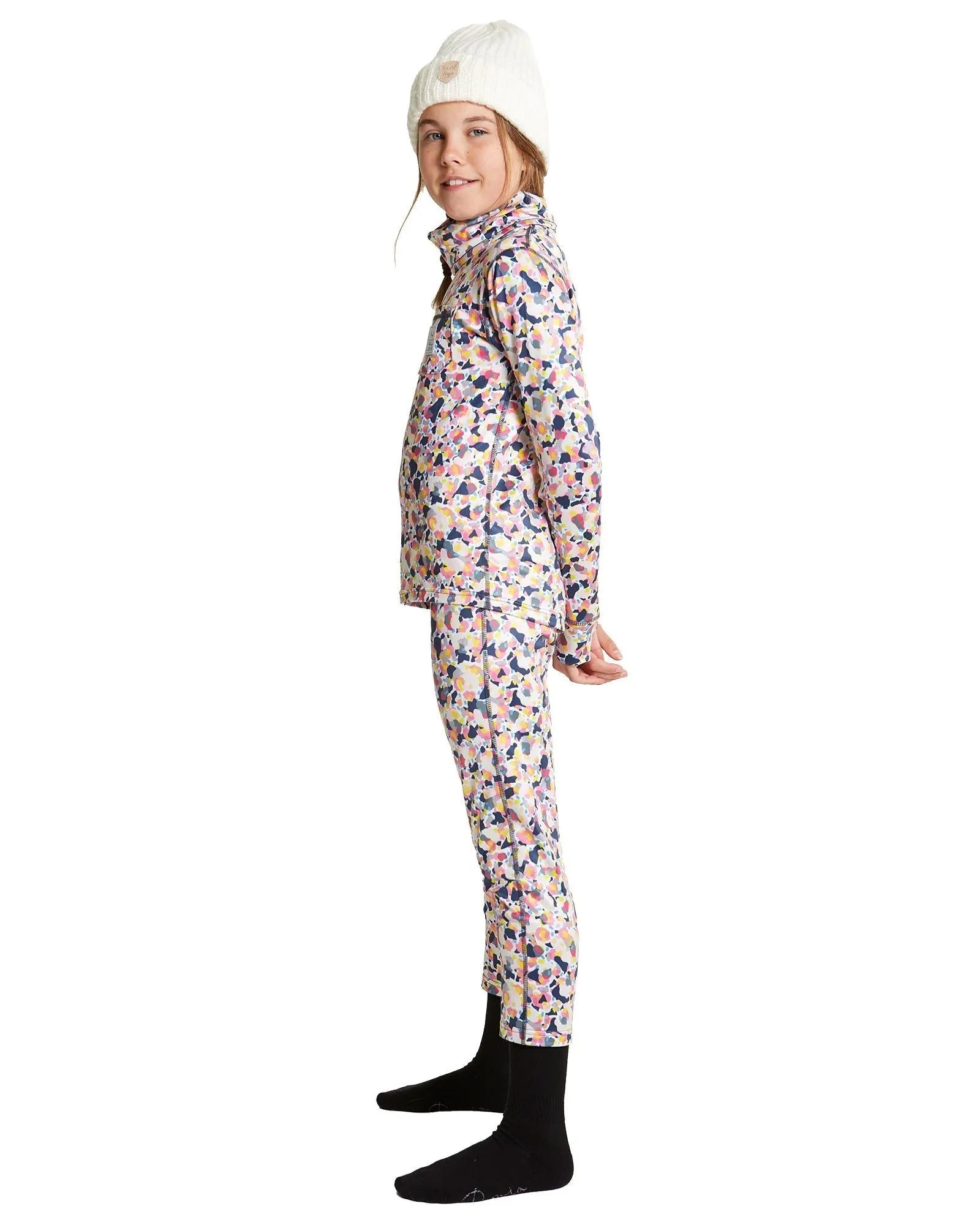 GIRLS CAPRI FUNNEL NECK