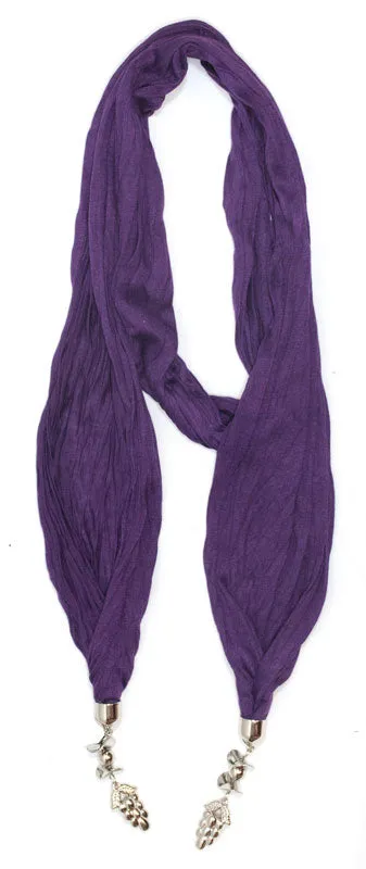Girls Graps Designed Pendants Fashion Scarf Wholesale