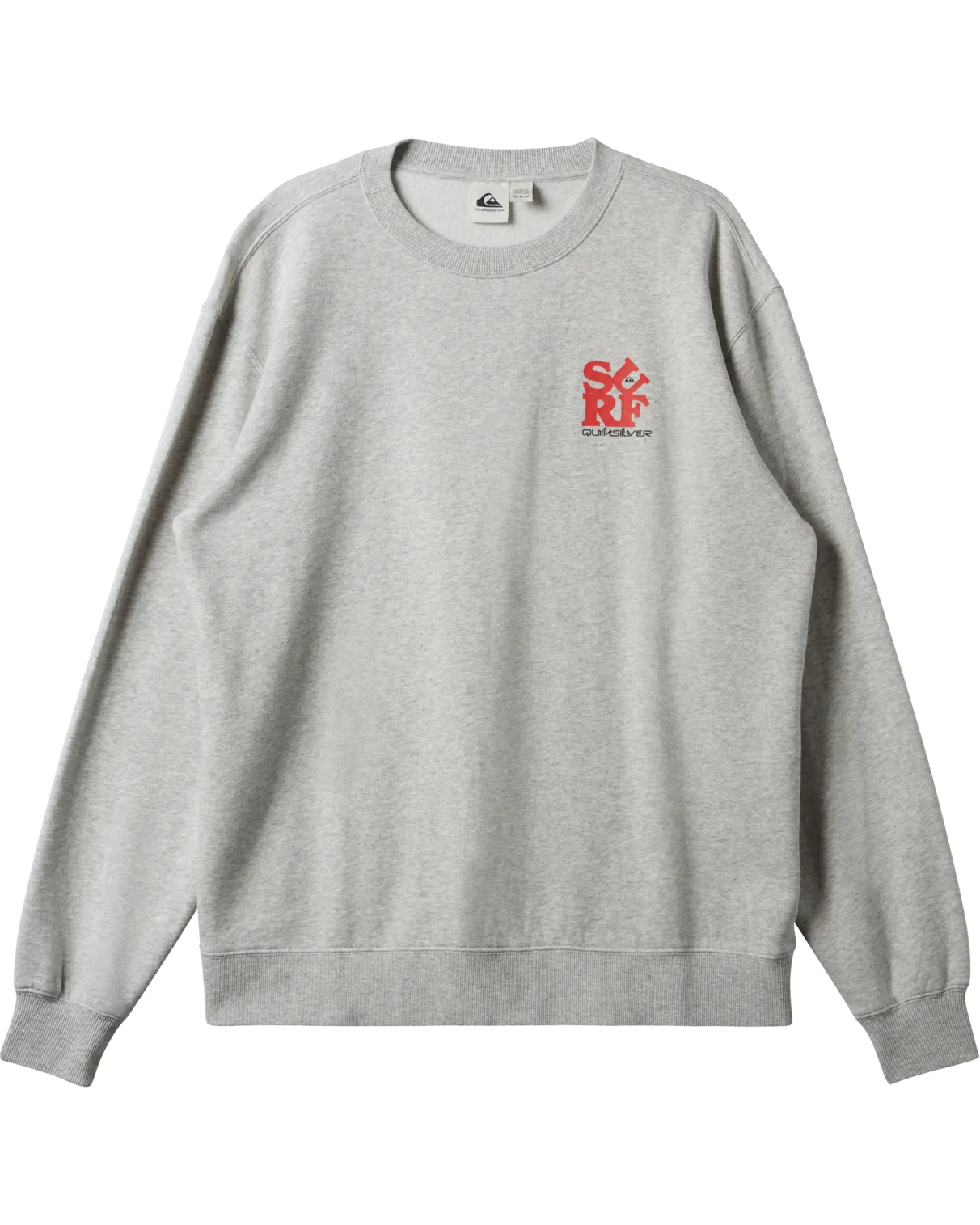 Graphic Mix Sweatshirt in White Marble Heather