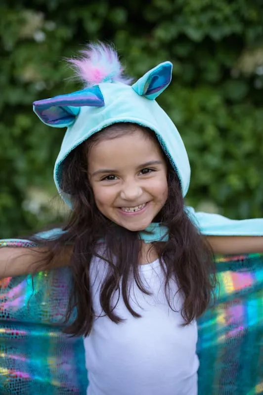 Great Pretenders - Reversible Unicorn Dragon Cape - Size 5-6