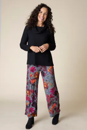 Habitat 16010 Ripple Effect Cowl Neck Pop Top