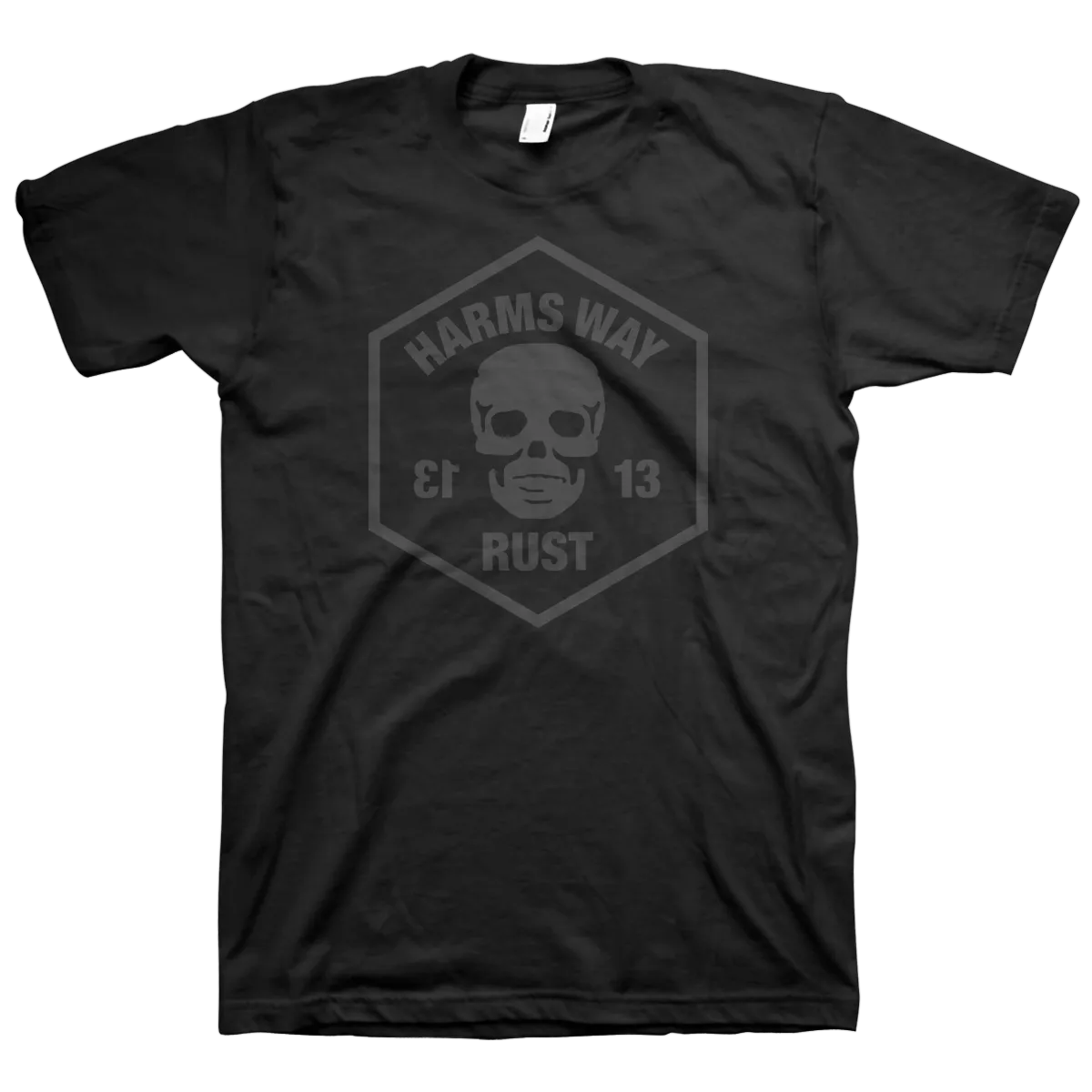 Harm's Way "13" Black On Black T-Shirt