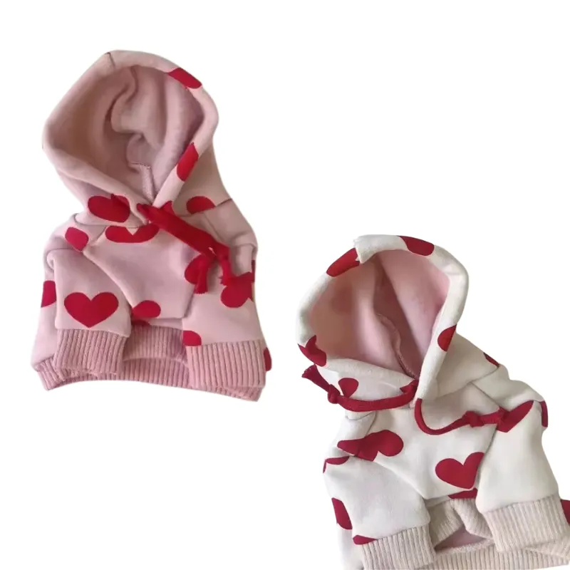 Heart Hoodies Dog Jumper