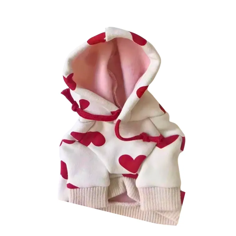 Heart Hoodies Dog Jumper