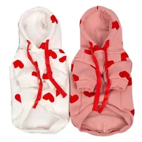 Heart Hoodies Dog Jumper