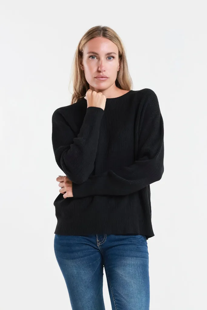 Heather LS Alternating Rib Knit (BLS430)