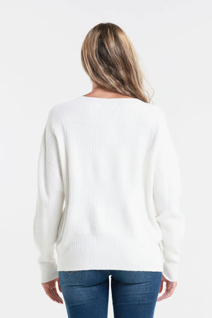 Heather LS Alternating Rib Knit (BLS430)