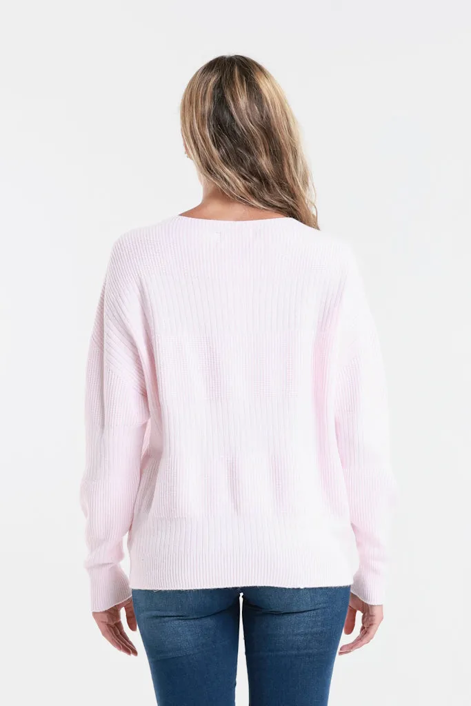 Heather LS Alternating Rib Knit (BLS430)