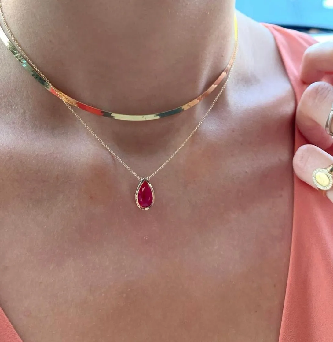 Herringbone Gold Necklace