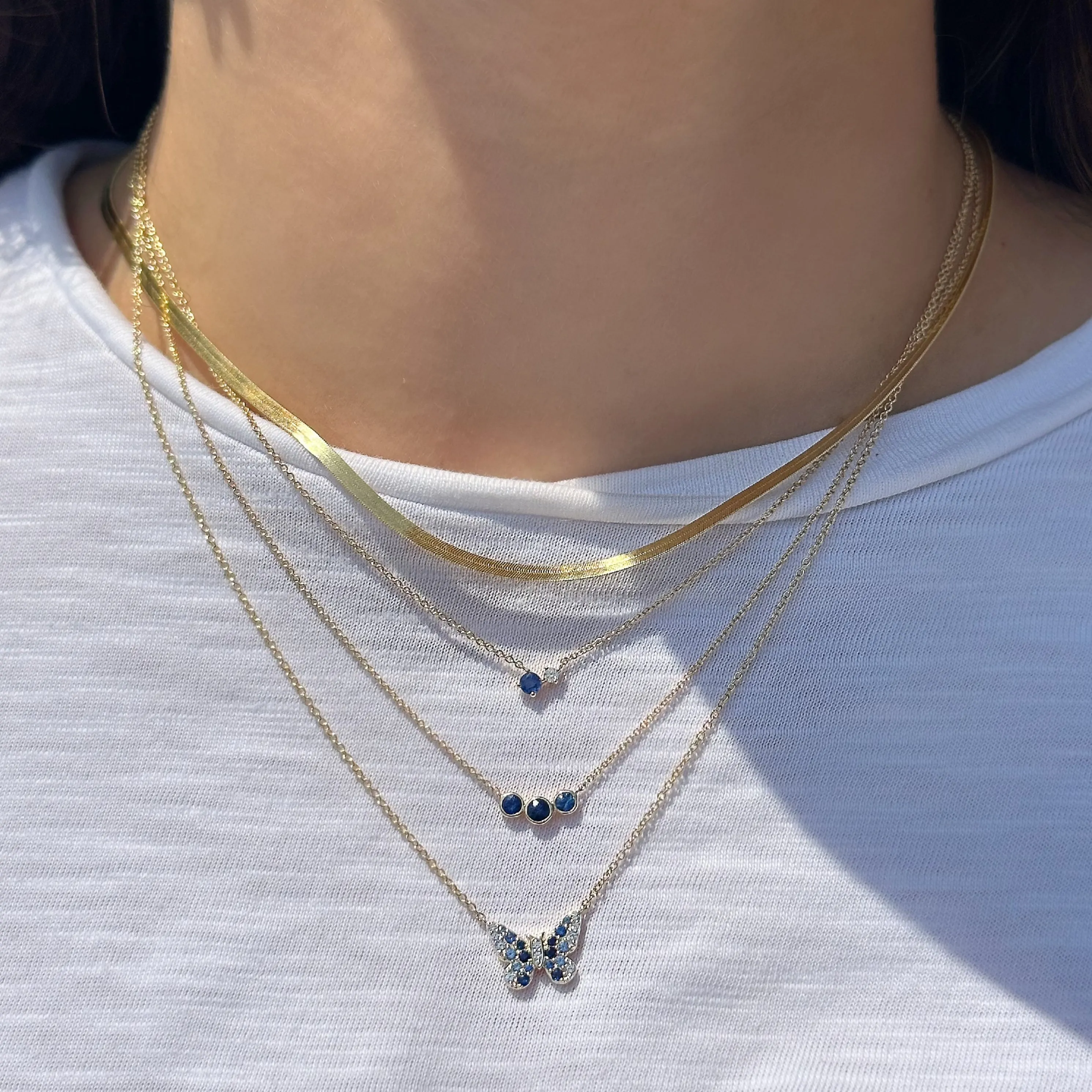 Herringbone Gold Necklace
