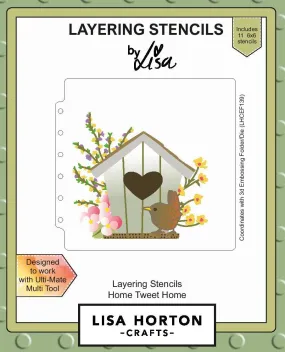 Home Tweet Home 6X6 Layering Stencils
