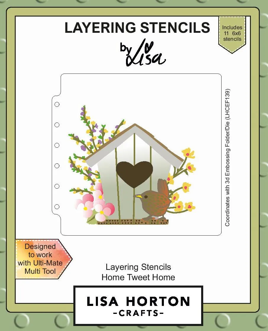 Home Tweet Home 6X6 Layering Stencils