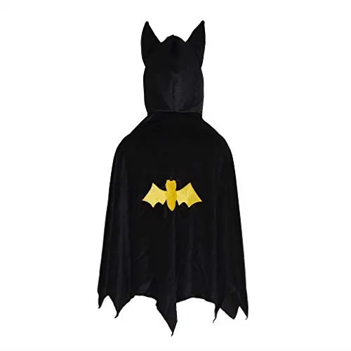 Hooded Bat Cape Black 5-6