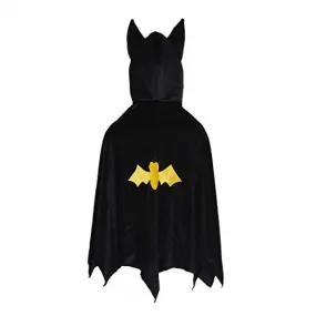 Hooded Bat Cape Black 5-6