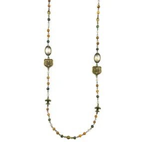 Infinity Fleur De Lis Layering Necklace