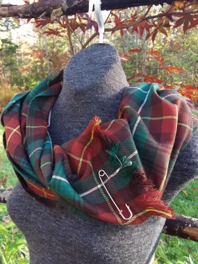 Infinity Scarf with Kilt Pin