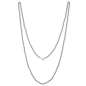 Kimberly, Black Spinel layering necklace