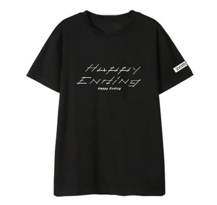 Korean Seventeen Round Neck T Shirt