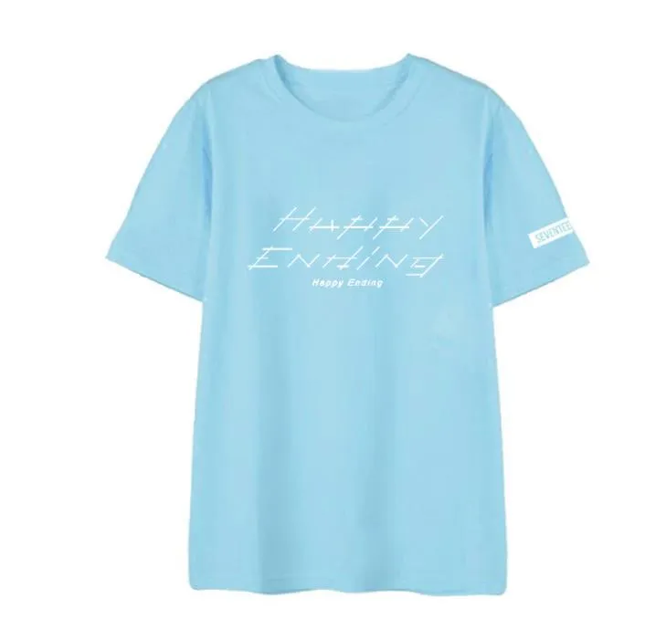 Korean Seventeen Round Neck T Shirt