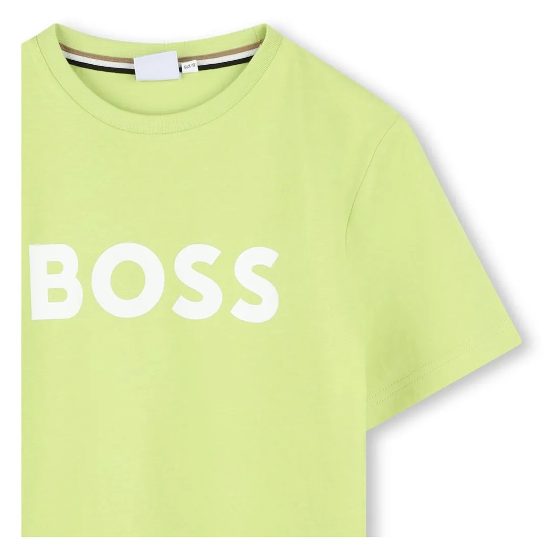 Lime Green Large Logo T-Shirt