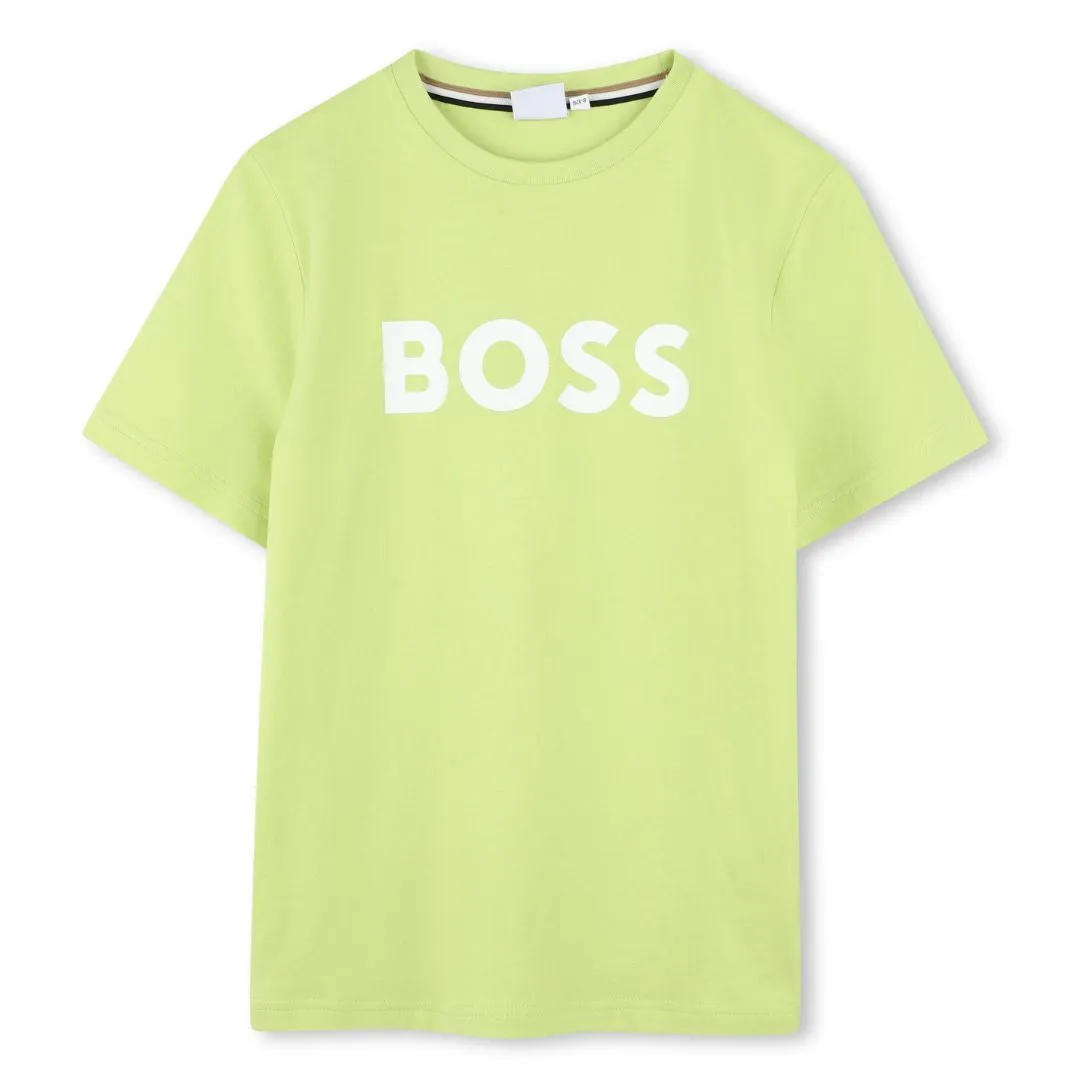 Lime Green Large Logo T-Shirt