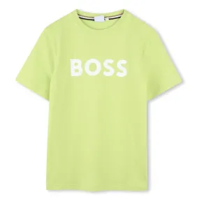 Lime Green Large Logo T-Shirt