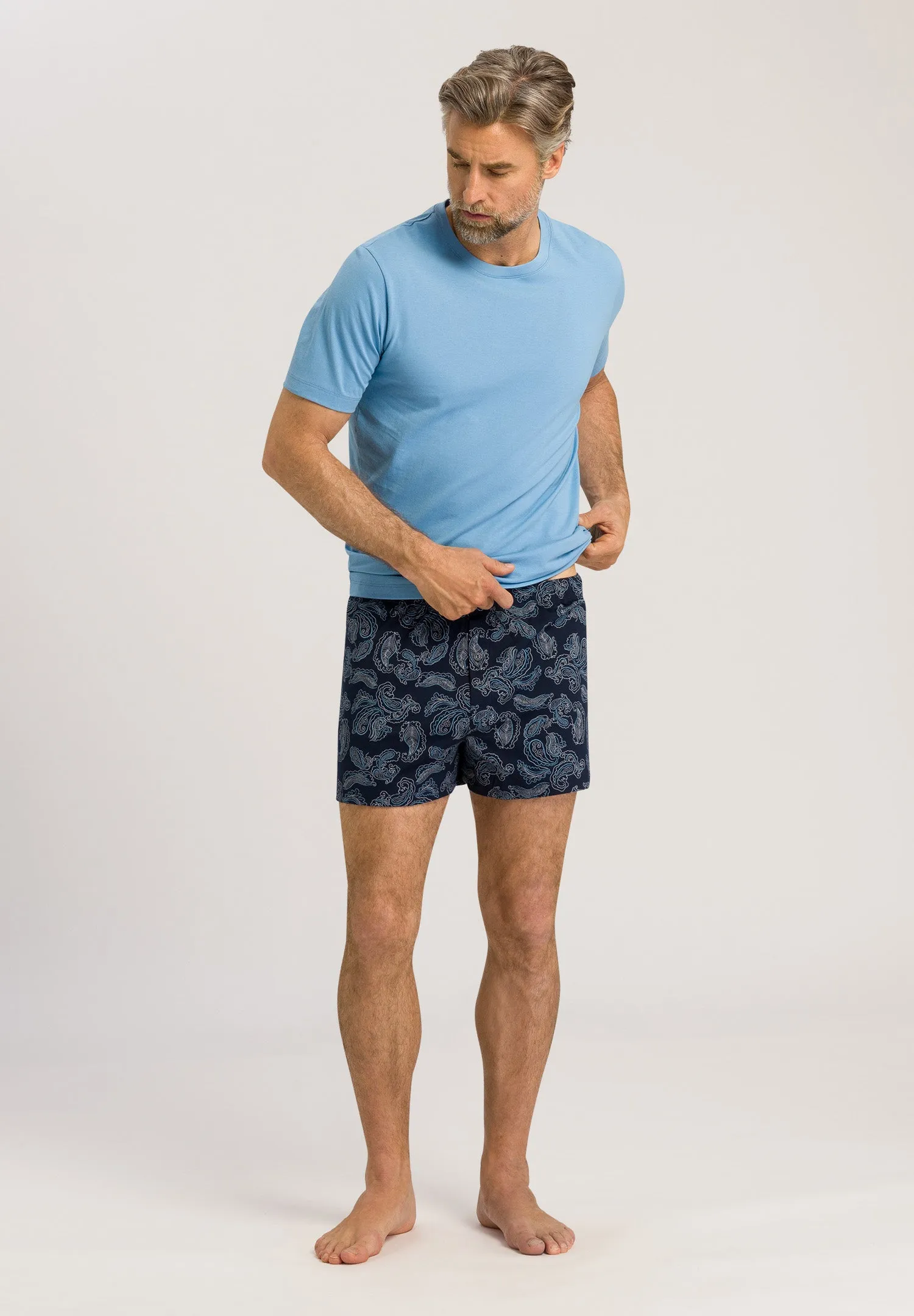 Living Shirts Jersey Cotton Crew Neck T-Shirt | Bonnie Blue 75050-1597