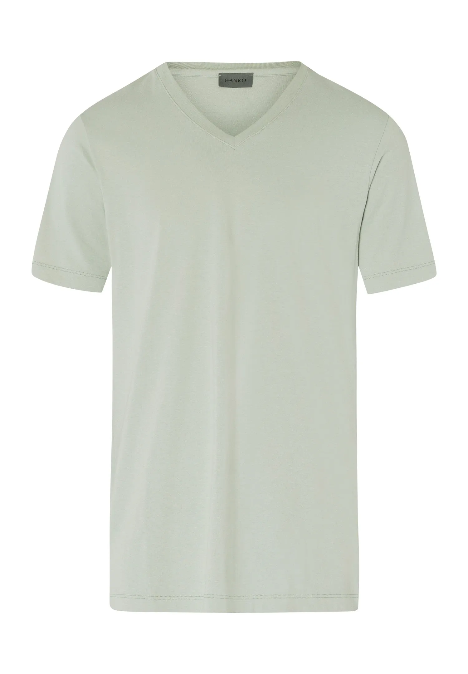 Living Shirts Jersey Cotton V-Neck T-Shirt | Mineral Green 75051-2168