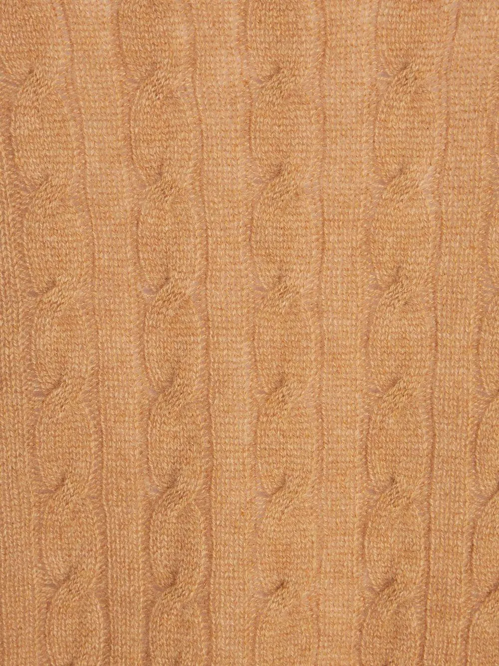 Logo-embroidered cable-knit jumper