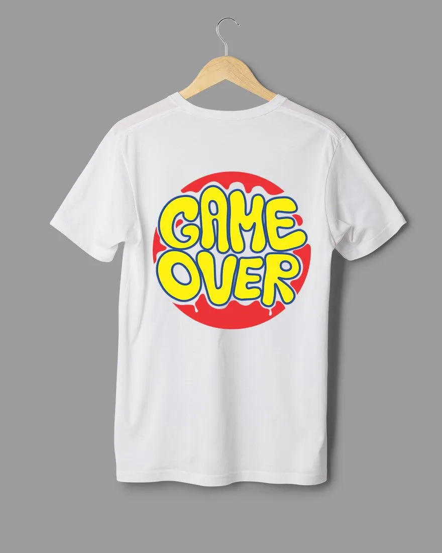 Mens Regular Tshirt Funky Game Over