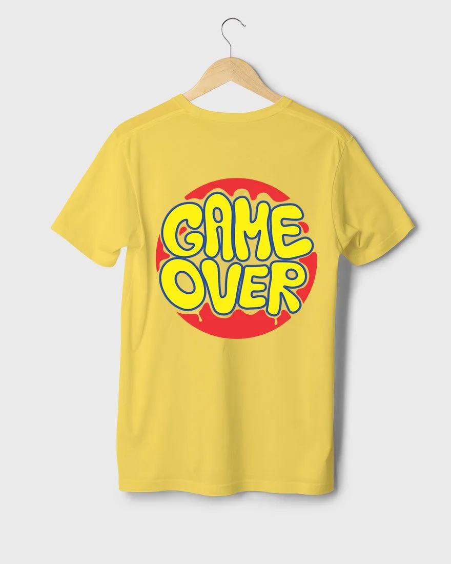 Mens Regular Tshirt Funky Game Over
