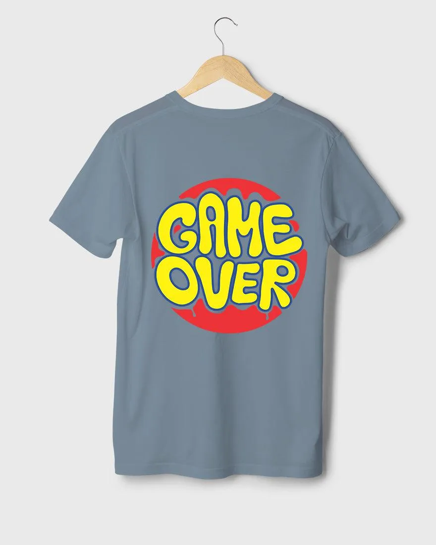 Mens Regular Tshirt Funky Game Over