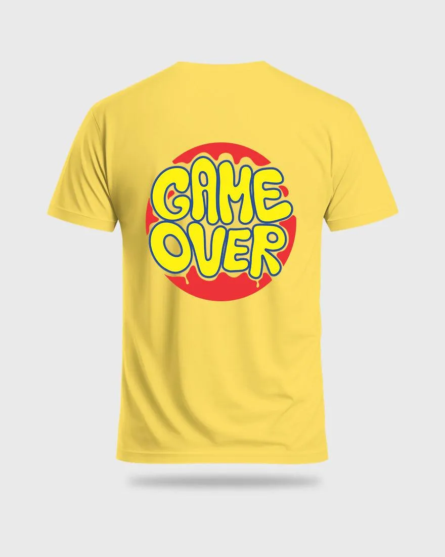 Mens Regular Tshirt Funky Game Over