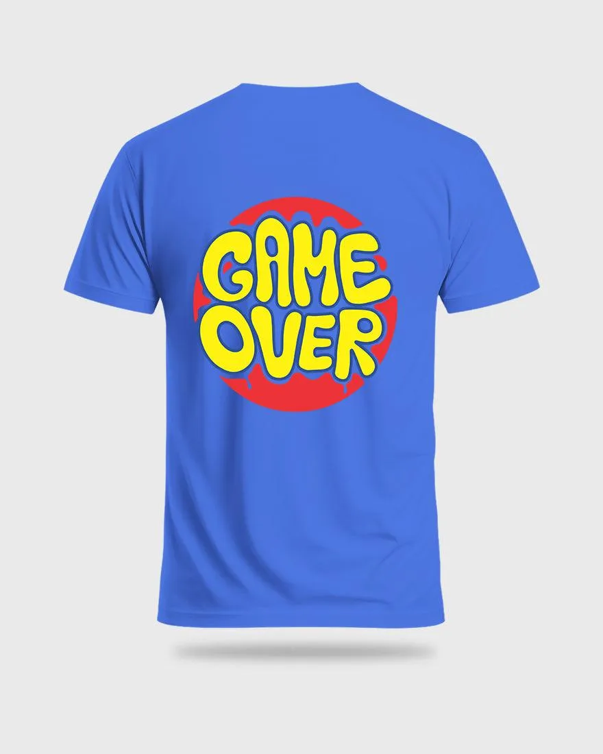 Mens Regular Tshirt Funky Game Over