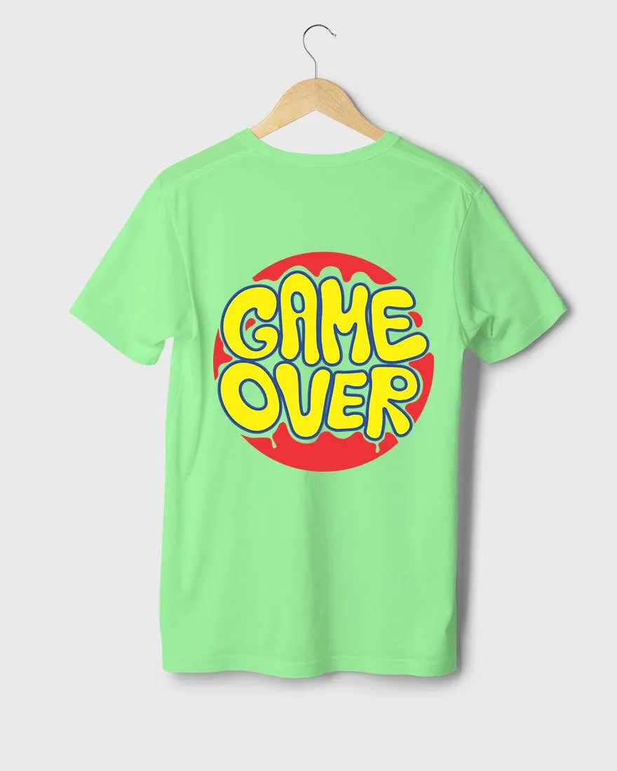 Mens Regular Tshirt Funky Game Over