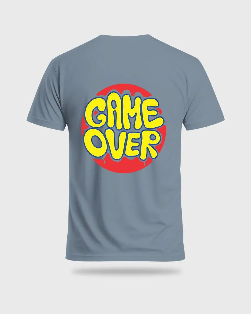 Mens Regular Tshirt Funky Game Over